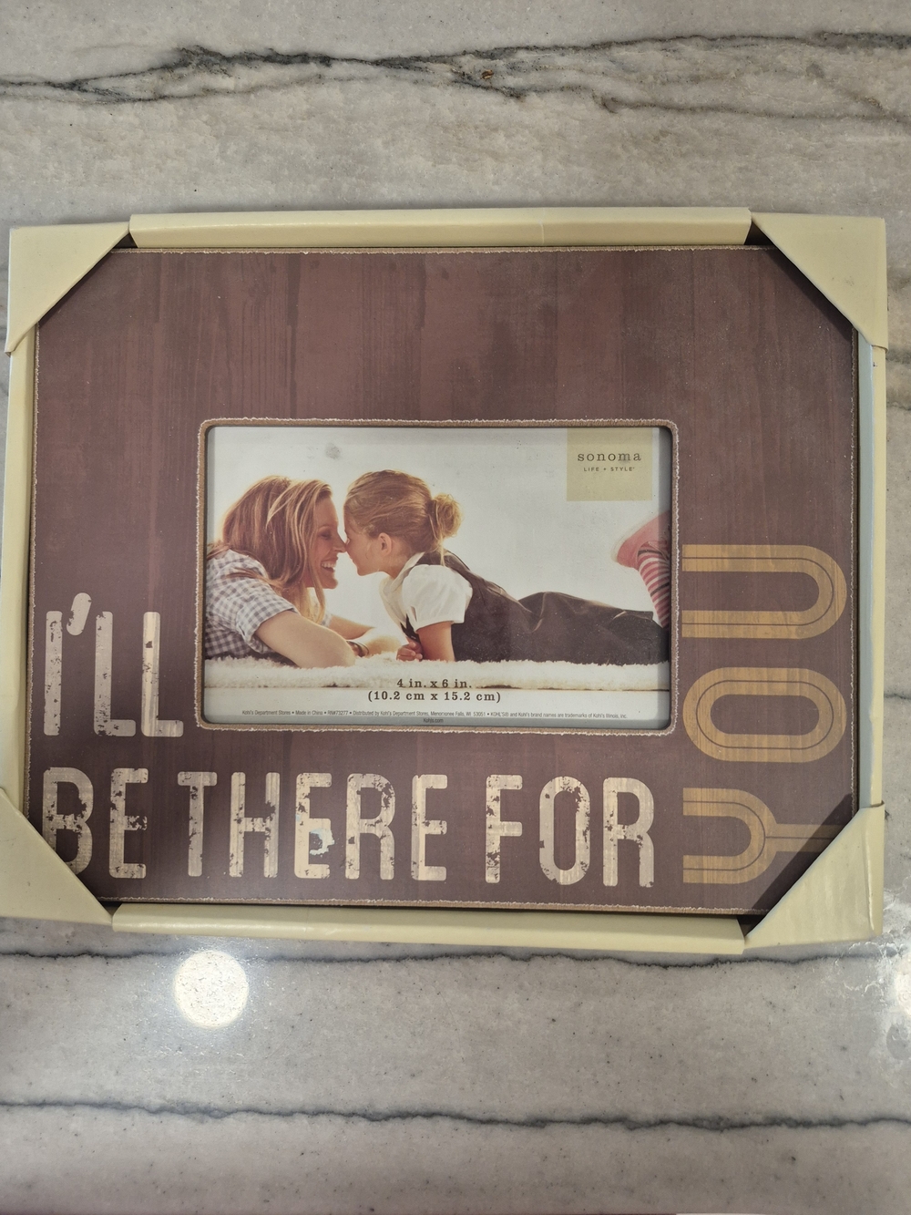 Sonoma Rustic "I'll Be There For You" Photo Frame